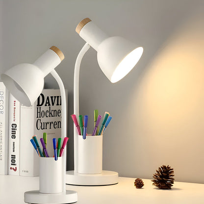 Stylish Desk Lamp with Built-in Pen Holder
