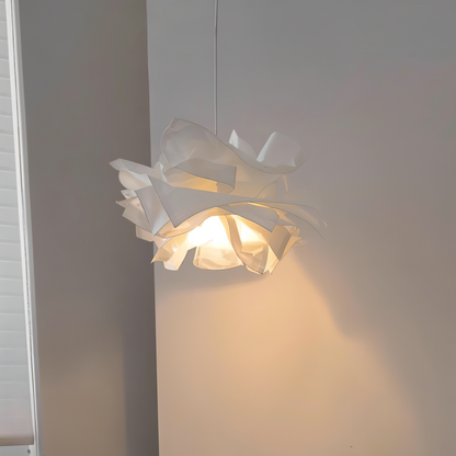 Unique Drop Pendant Light with Textured Shade