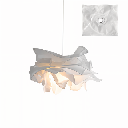 Unique Drop Pendant Light with Textured Shade