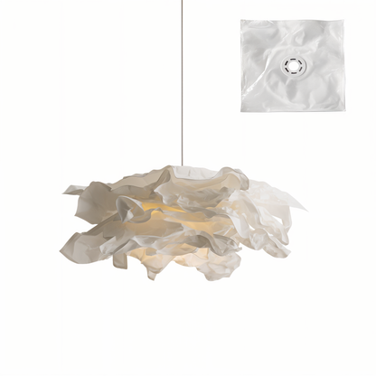 Unique Drop Pendant Light with Textured Shade