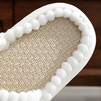 Cozy Fleece Lined Slippers with Cross Strap