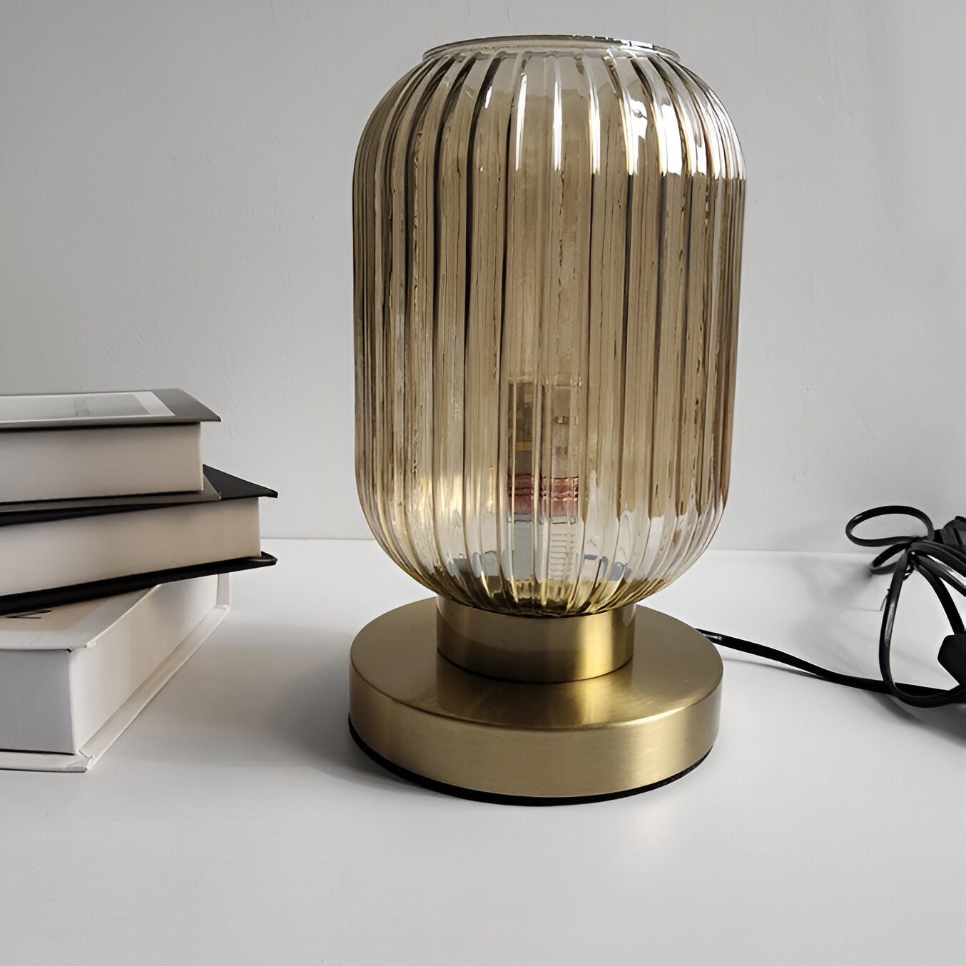 Simple Glass Desk Table Lamp