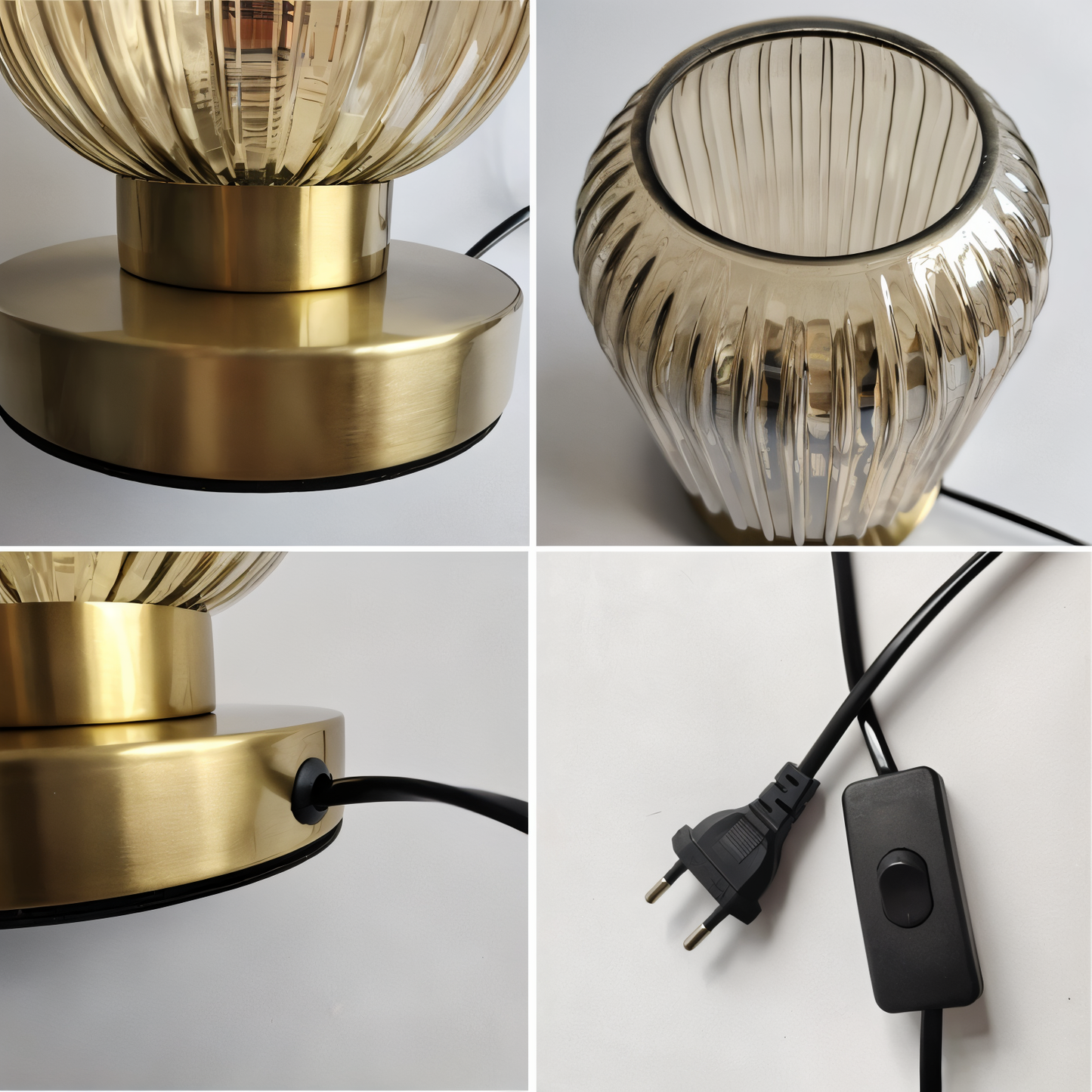 Simple Glass Desk Table Lamp