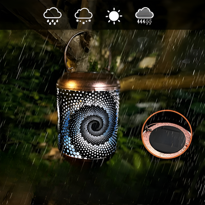 Outdoor Solar Spiral Lamp with Unique Design