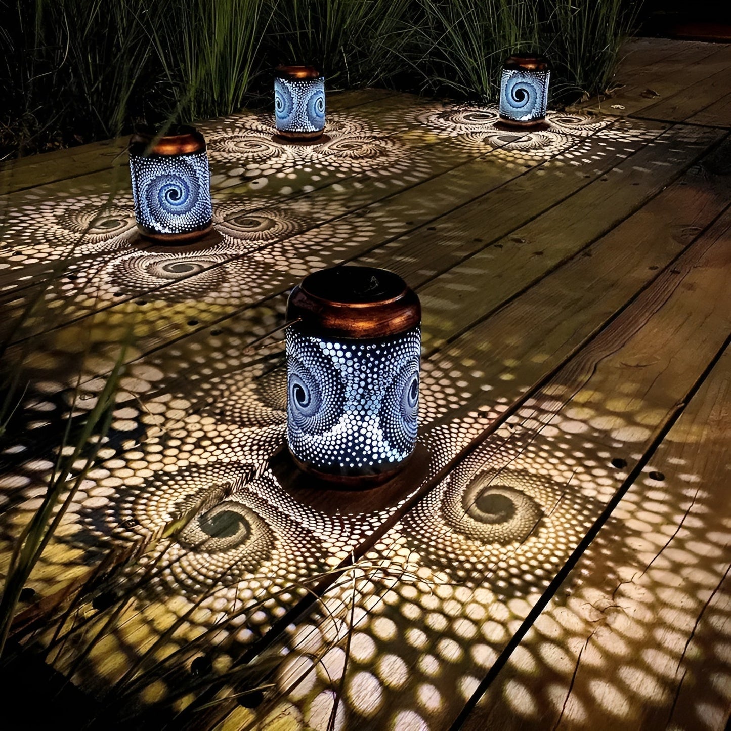 Outdoor Solar Spiral Lamp with Unique Design - Befez