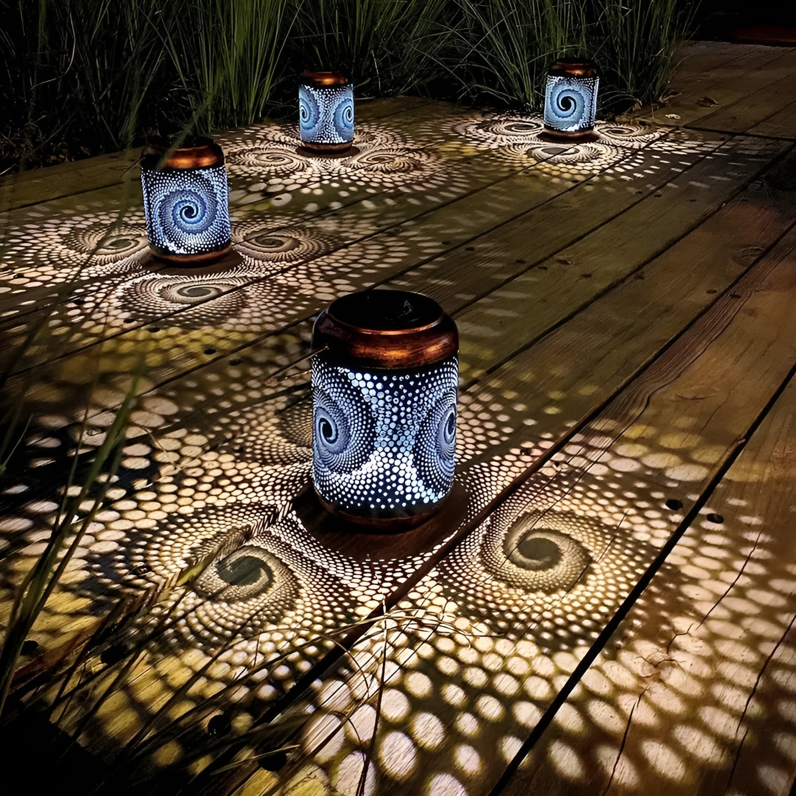Outdoor Solar Spiral Lamp with Unique Design - Befez