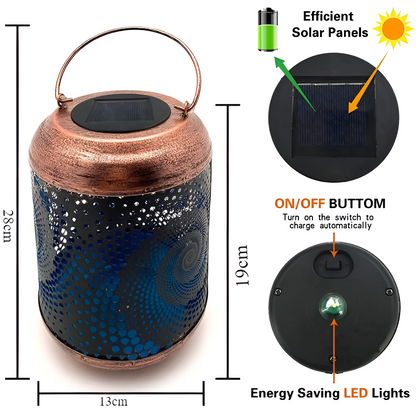 Outdoor Solar Spiral Lamp with Unique Design