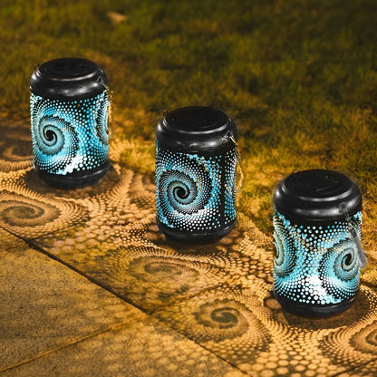 Outdoor Solar Spiral Lamp with Unique Design