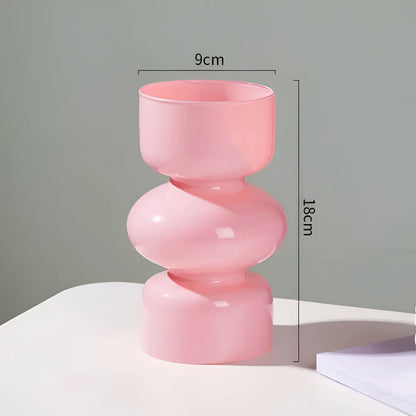 Colorful Modern Glass Flower Vase