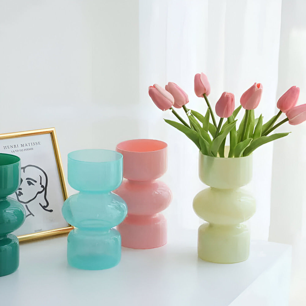 Colorful Modern Glass Flower Vase