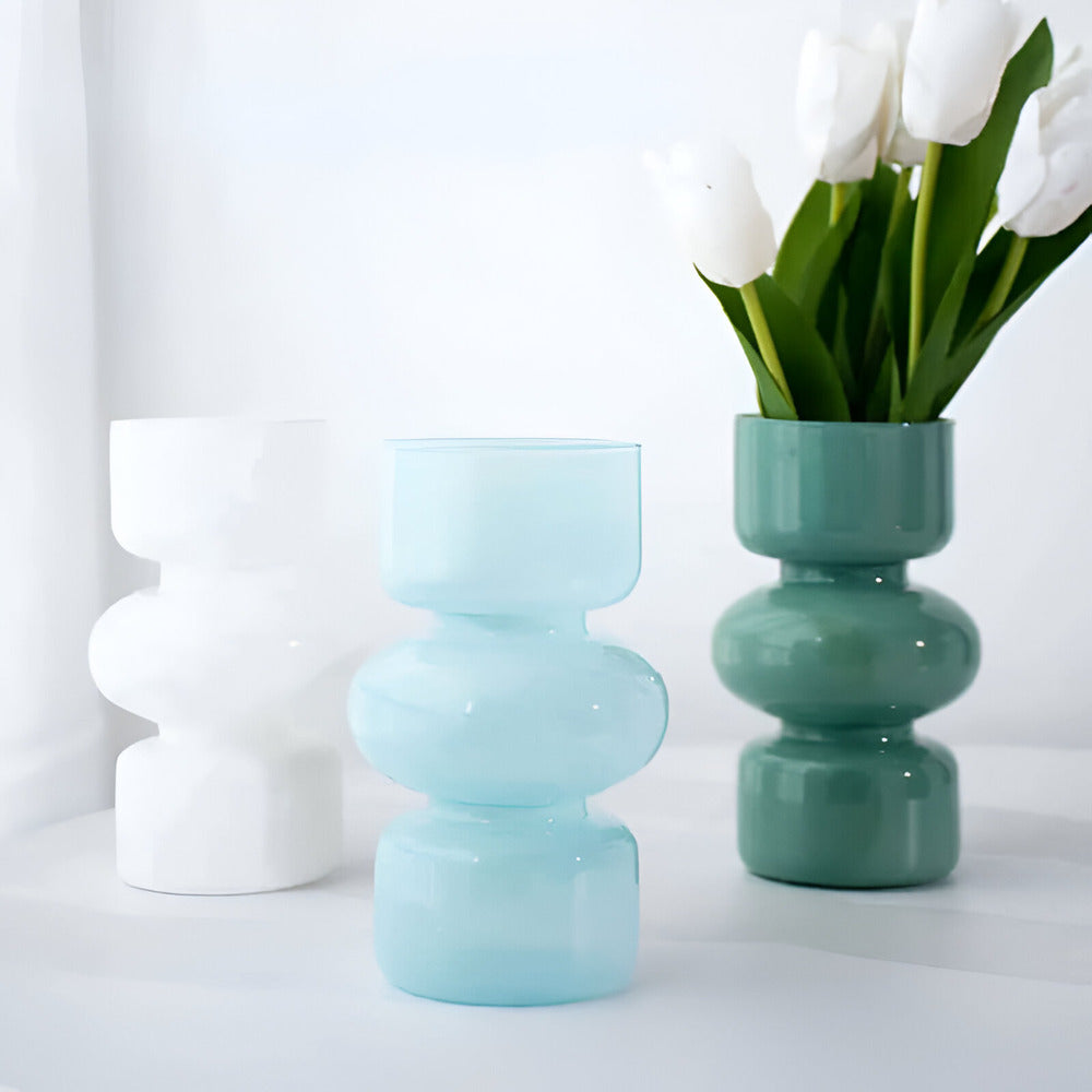 Colorful Modern Glass Flower Vase