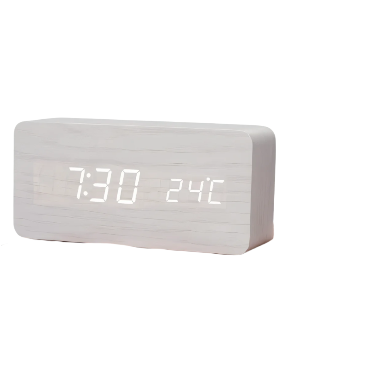 Compact Plastic Digital Clock Radio
