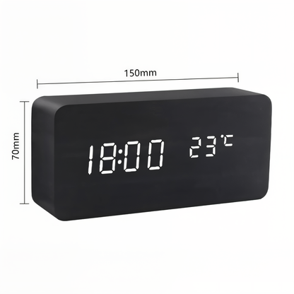 Compact Plastic Digital Clock Radio