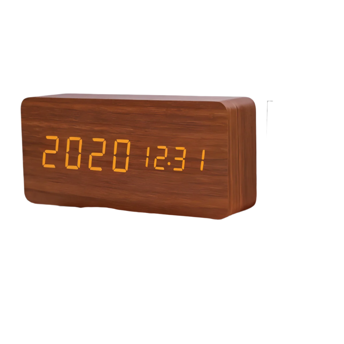 Compact Plastic Digital Clock Radio