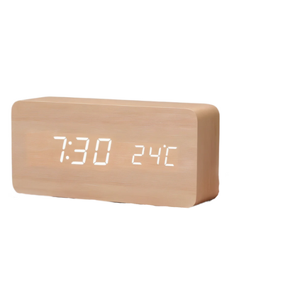 Compact Plastic Digital Clock Radio