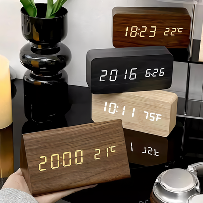 Compact Plastic Digital Clock Radio