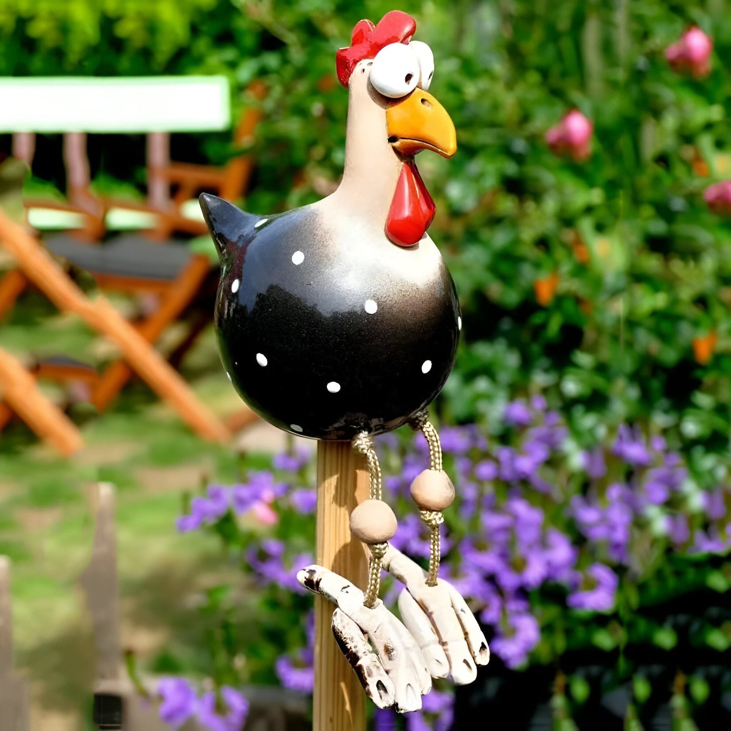Befez | Haan Outdoor Decor Statue with Large Eyes Resin Figure