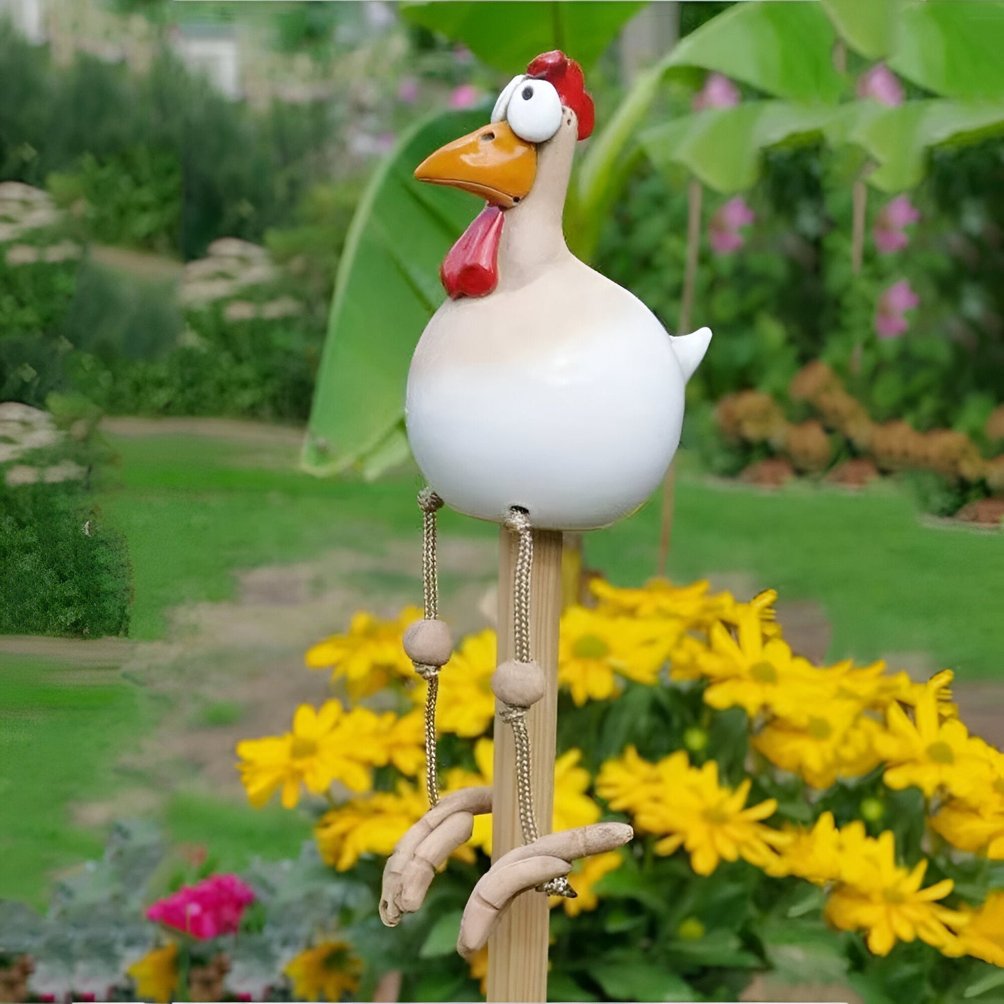 Befez | Haan Outdoor Decor Statue with Large Eyes Resin Figure