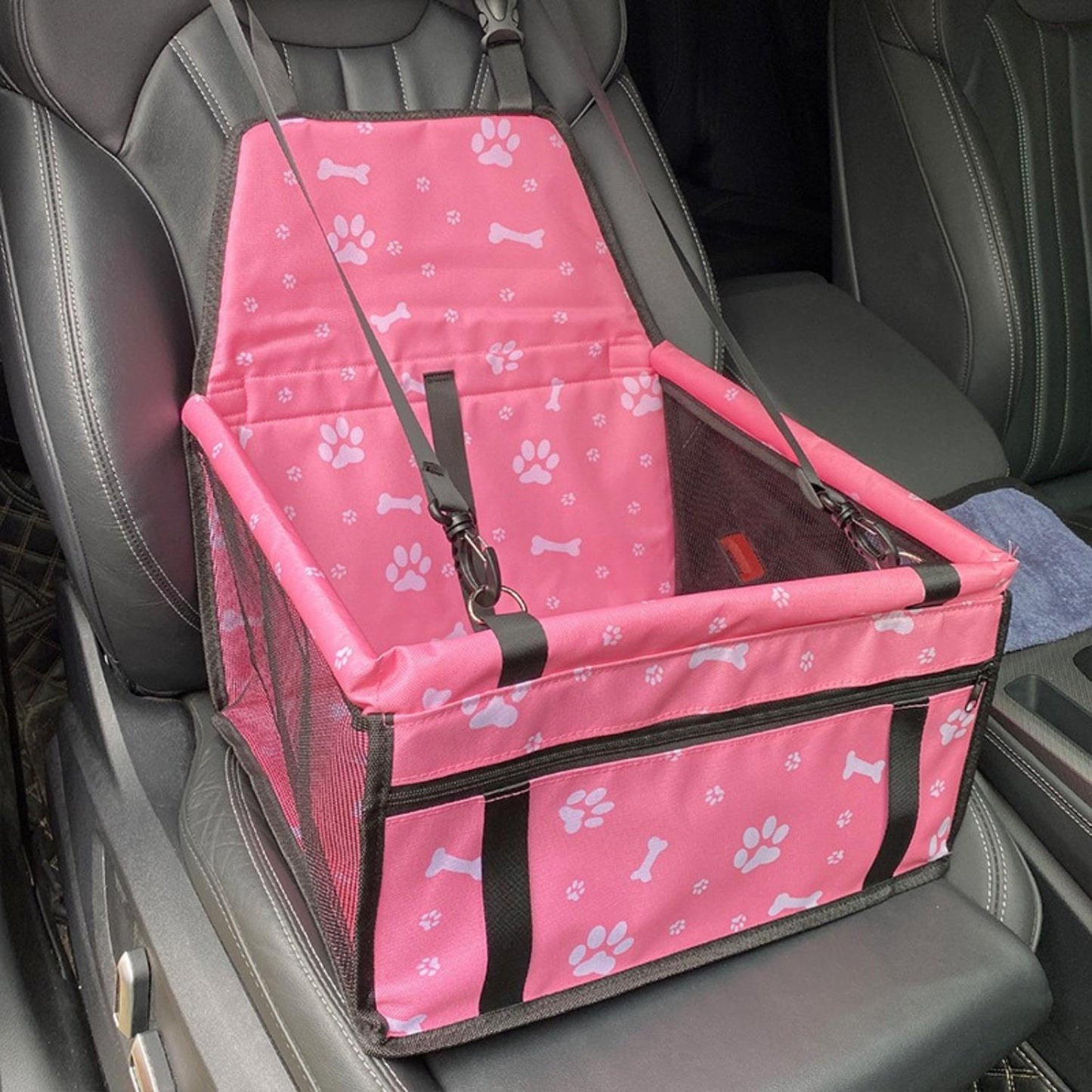 Portable Pet Car Booster Seat - Waterproof and Secure