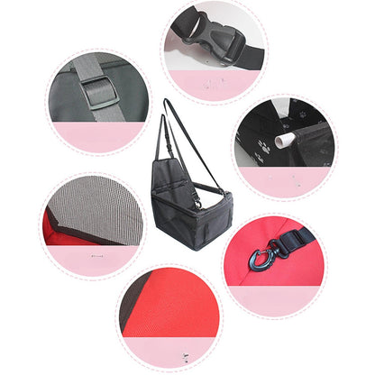 Portable Pet Car Booster Seat - Waterproof and Secure
