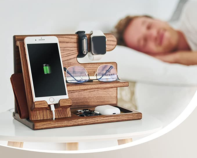 Wooden Phone Dock Station
