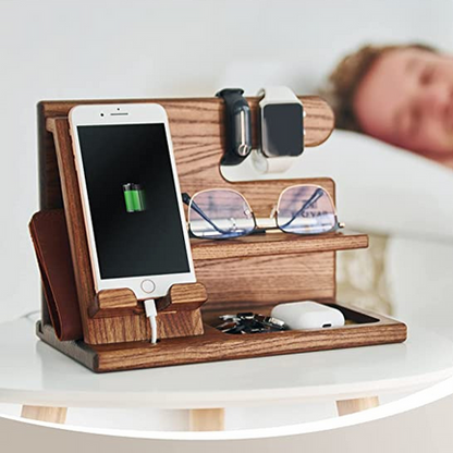 Wooden Phone Station and Office Organizer Befez