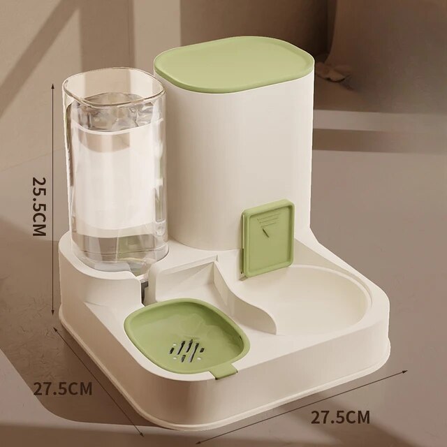 Automatic Pet Food and Water Dispenser Bowl