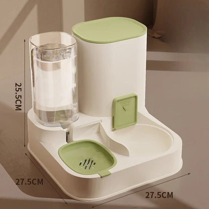 Automatic Pet Food and Water Dispenser Bowl