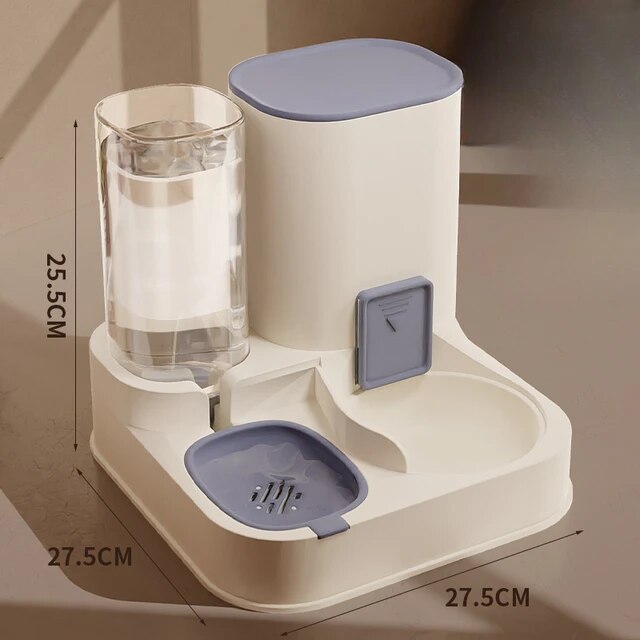 Automatic Pet Food and Water Dispenser Bowl