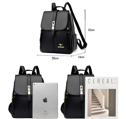 Premium Leather Ladies Backpack Purse