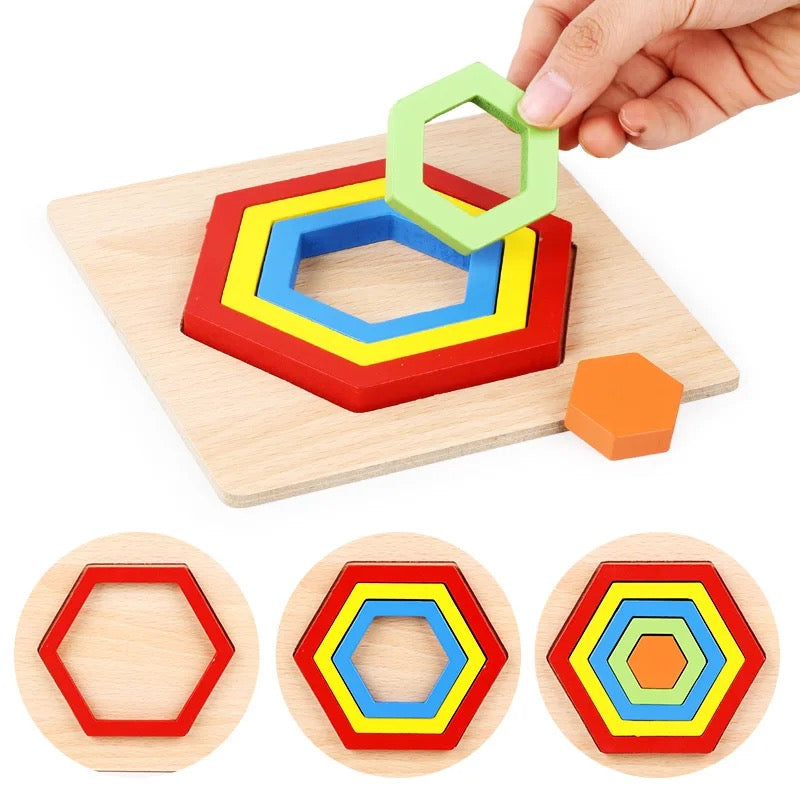 Fun Wood Shape Sorting Puzzle