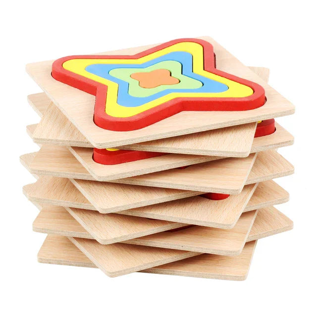 Fun Wood Shape Sorting Puzzle