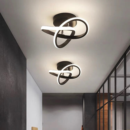 Modern Black LED Ceiling Fixture - Befez