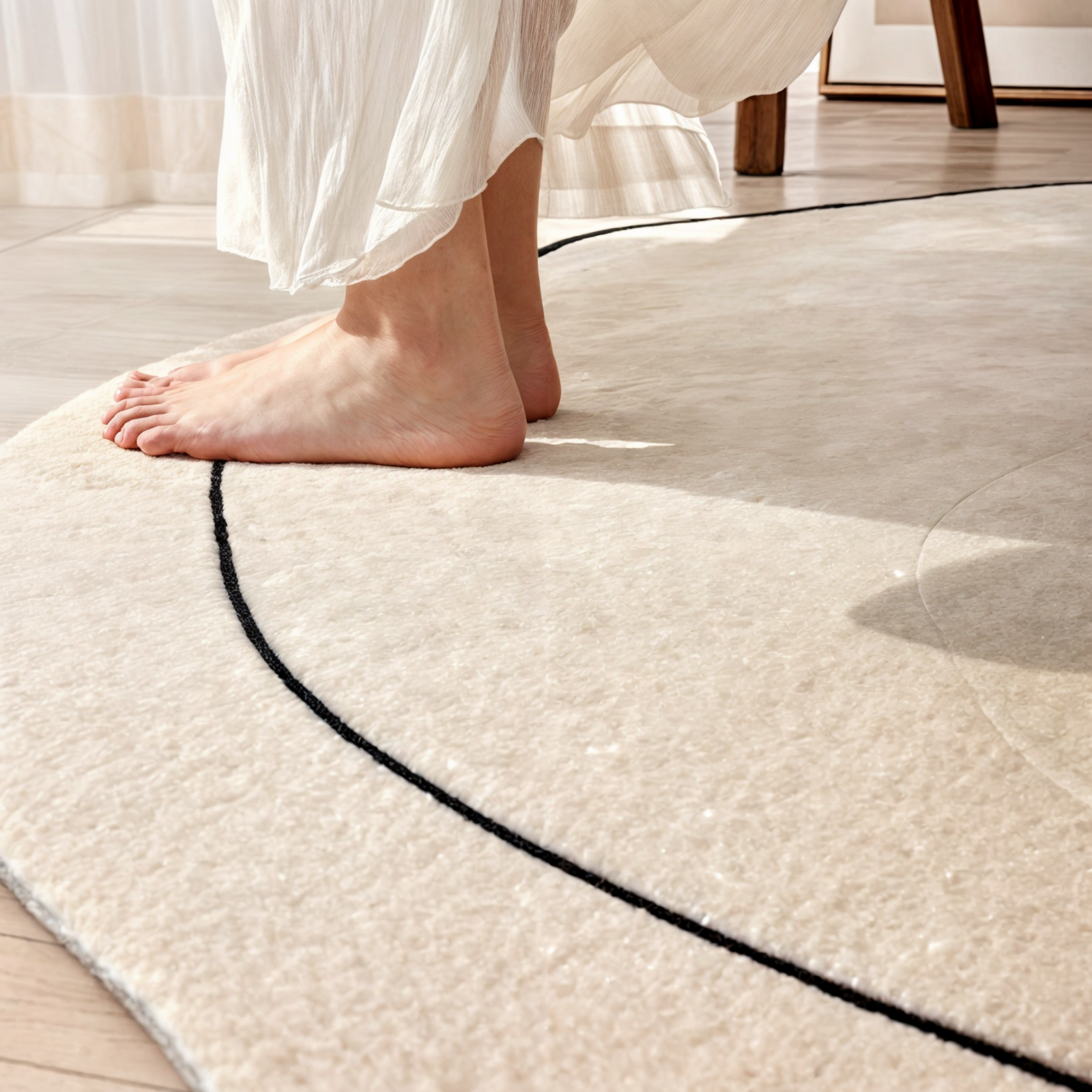 Soft Wool Area Rug for Home Decor - Befez