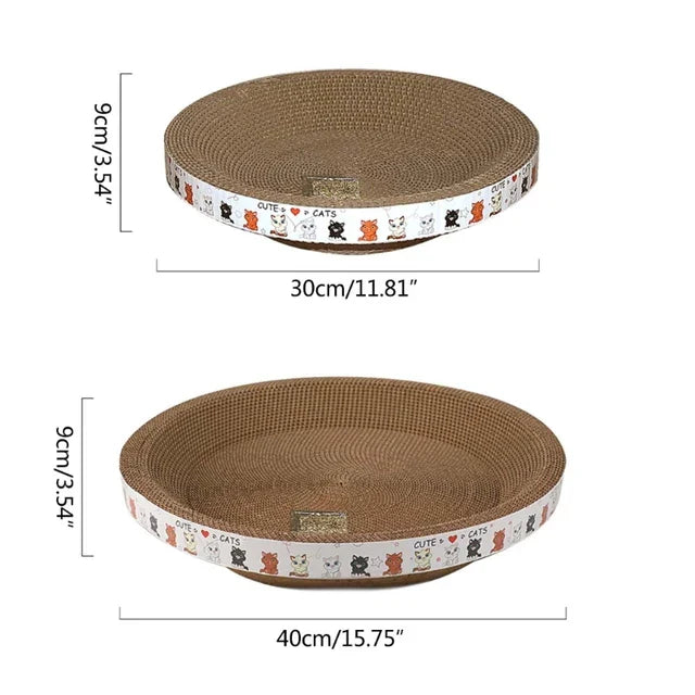 Sturdy Round Cat Scratcher Bed