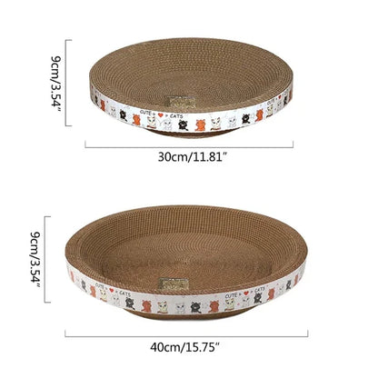 Sturdy Round Cat Scratcher Bed