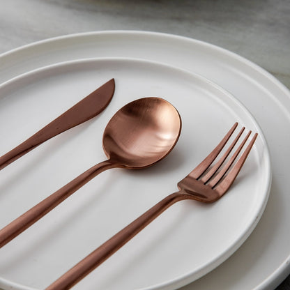 Simple Stainless Steel Silverware Set