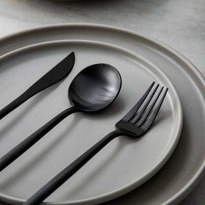Premium Steel Flatware Set in Trendy Colors
