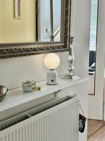 Serene Glass Table Lamp for Relaxing Space