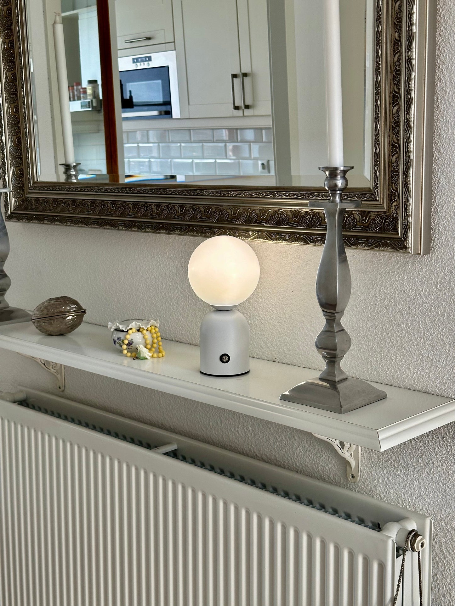 Serene Glass Table Lamp for Relaxing Space