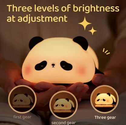 Fun Kids Night Lamp Colorful Panda LED Light