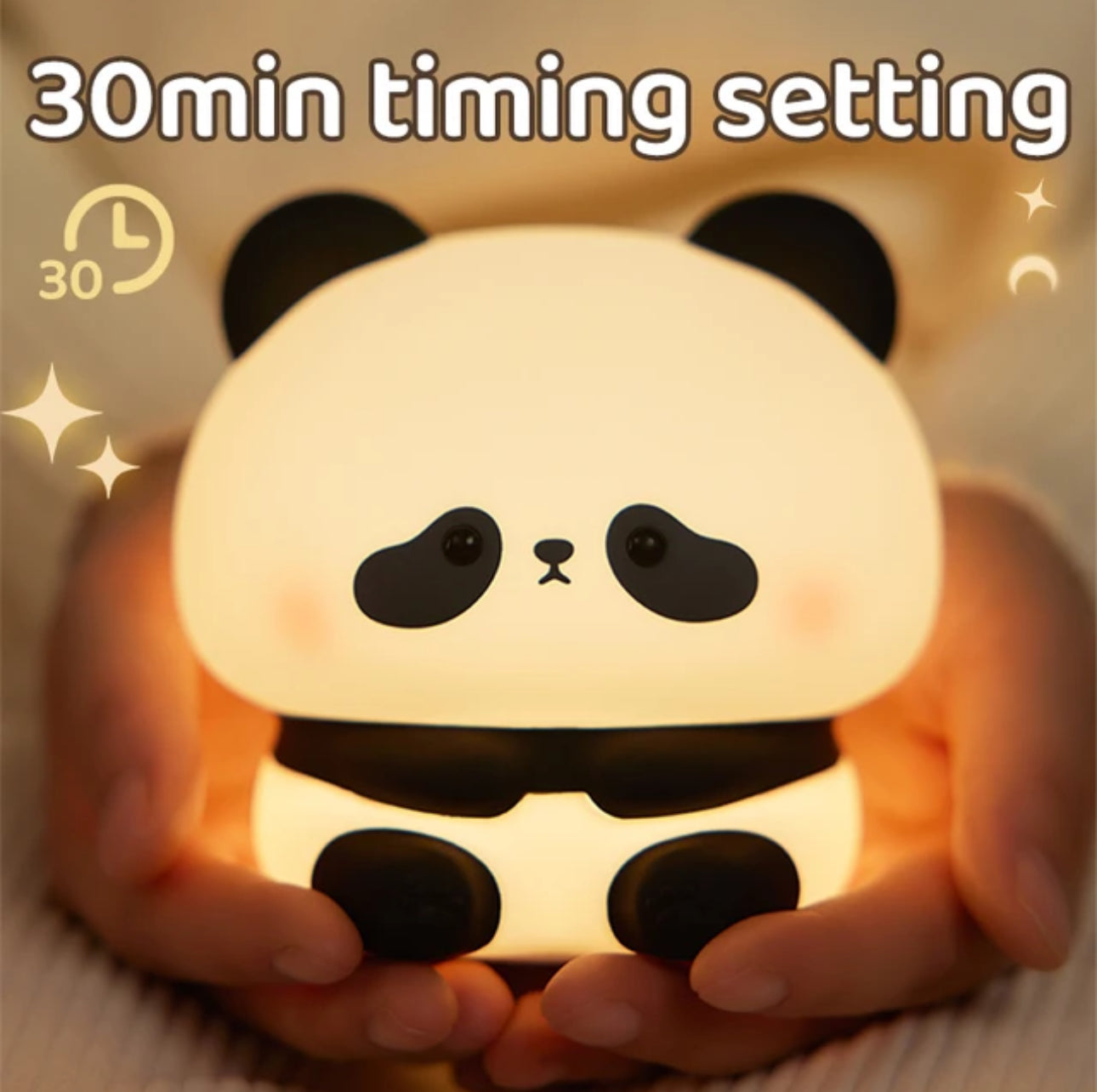 Fun Kids Night Lamp Colorful Panda LED Light
