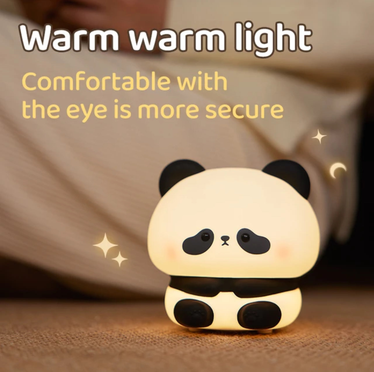 Fun Kids Night Lamp Colorful Panda LED Light