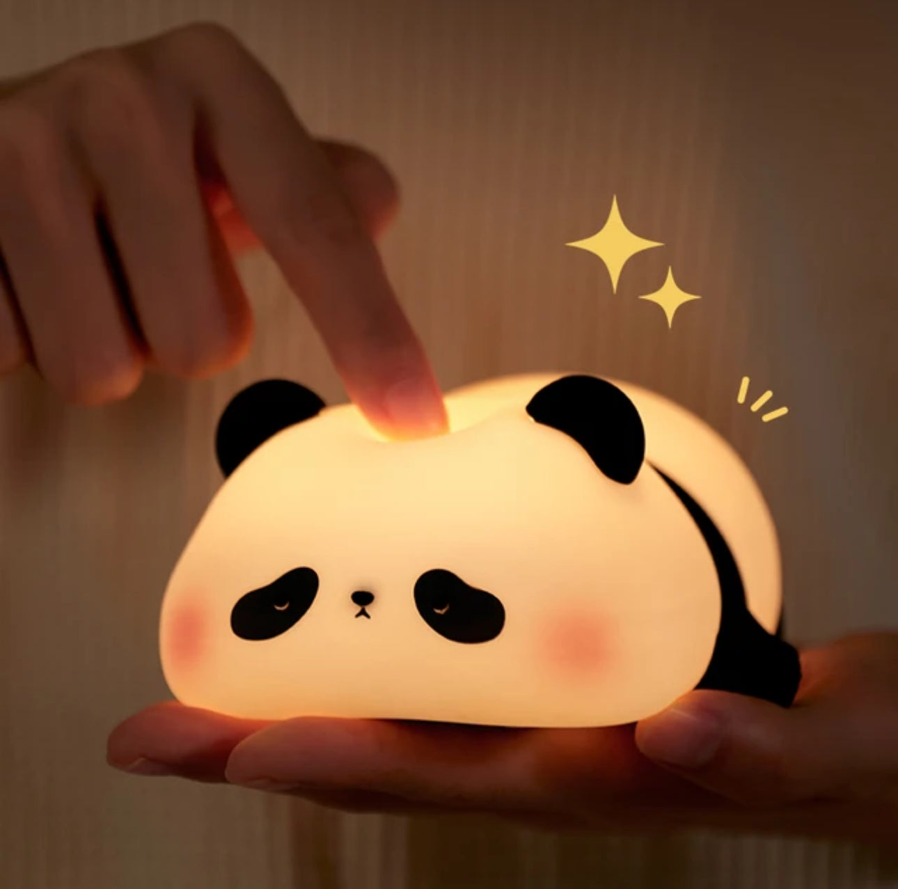 Fun Kids Night Lamp Colorful Panda LED Light
