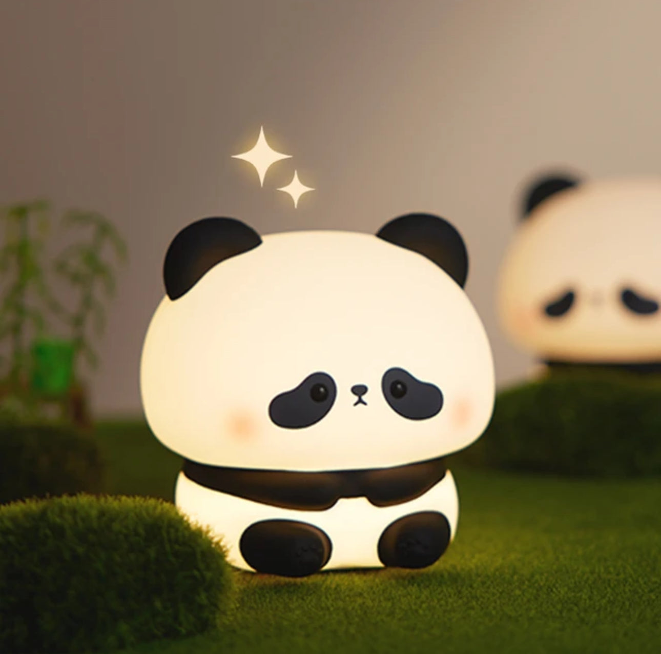 Fun Kids Night Lamp Colorful Panda LED Light