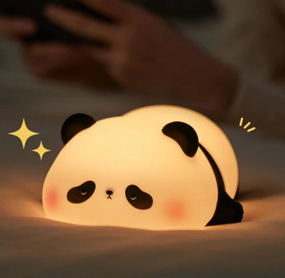 Fun Kids Night Lamp Colorful Panda LED Light
