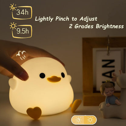 Cute Quacking LED Night Light Lamp