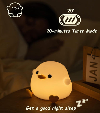 Cute Quacking LED Night Light Lamp