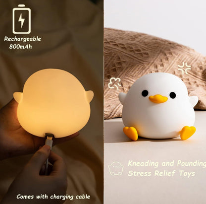 Cute Quacking LED Night Light Lamp