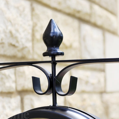 Large Black Double Faced Outdoor Station Clock